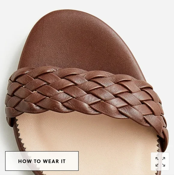 NWT J Crew Italian Leather Sandal - Picture 2 of 7